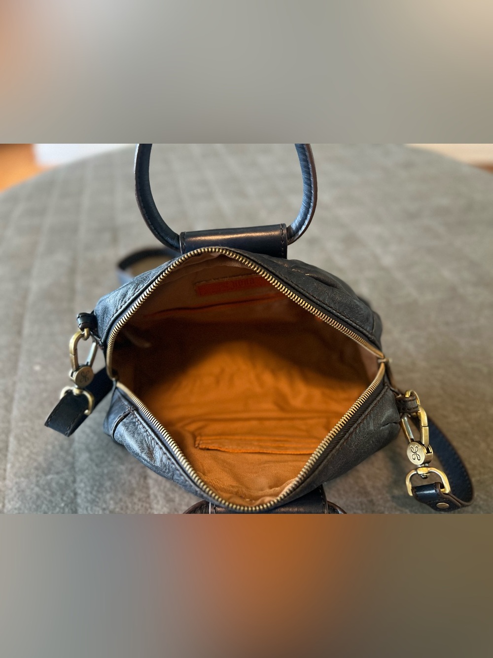 HOBO Shelia Blue Leather Mini Satchel Excellent Condition - Picture 13 of 14